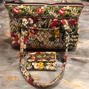 Vera Bradley Poppy Field shoulder bag and wallet